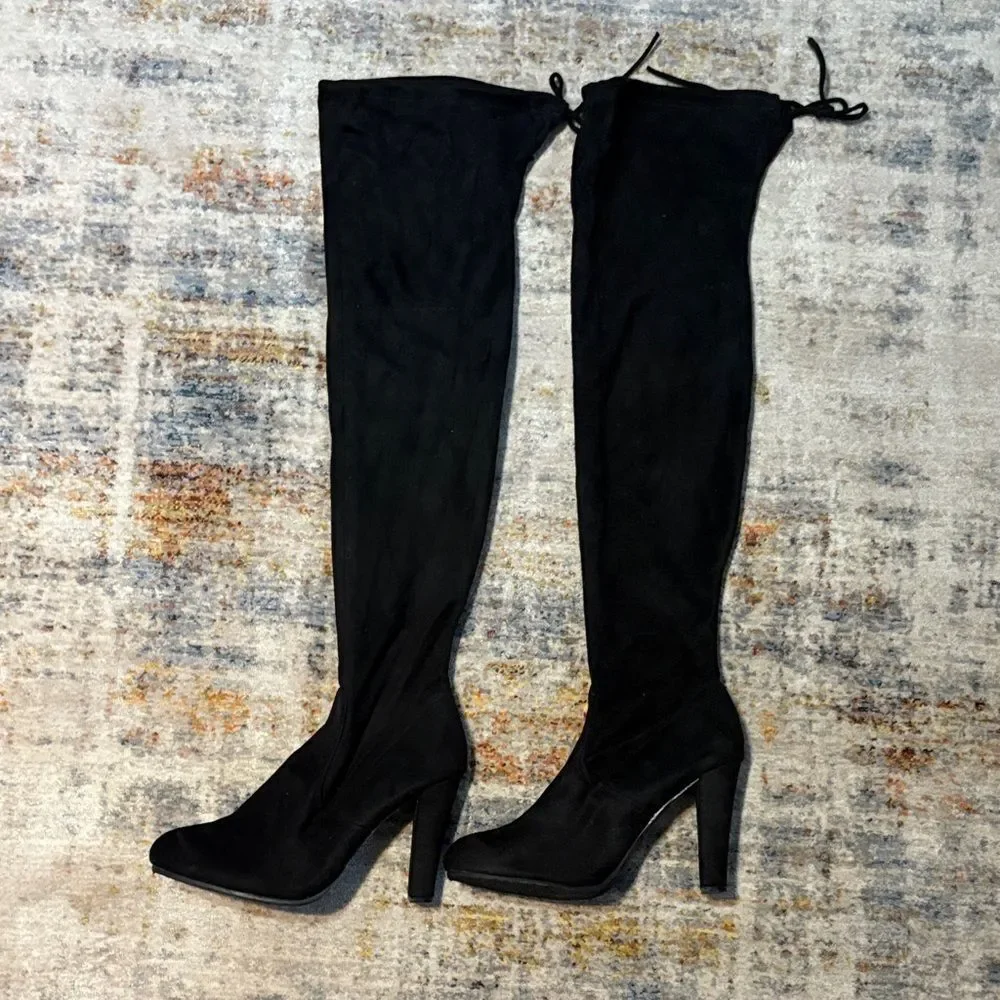 Chic Black Over-the-Knee Boots